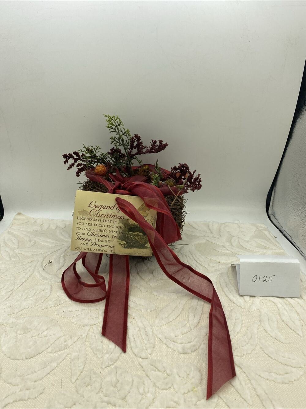 Legend Of The Christmas Nest~~Christmas Tree Decoration Nest With Eggs